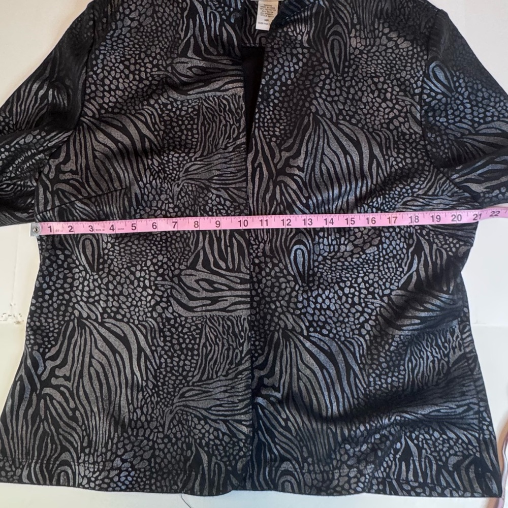 BonWorth Metallic Animal Print Jacket – Size MP - Picture 8 of 12